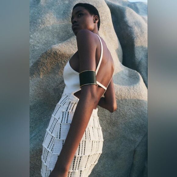 ZARA COMBINATION CROCHET DRESS - Picture 7 of 10